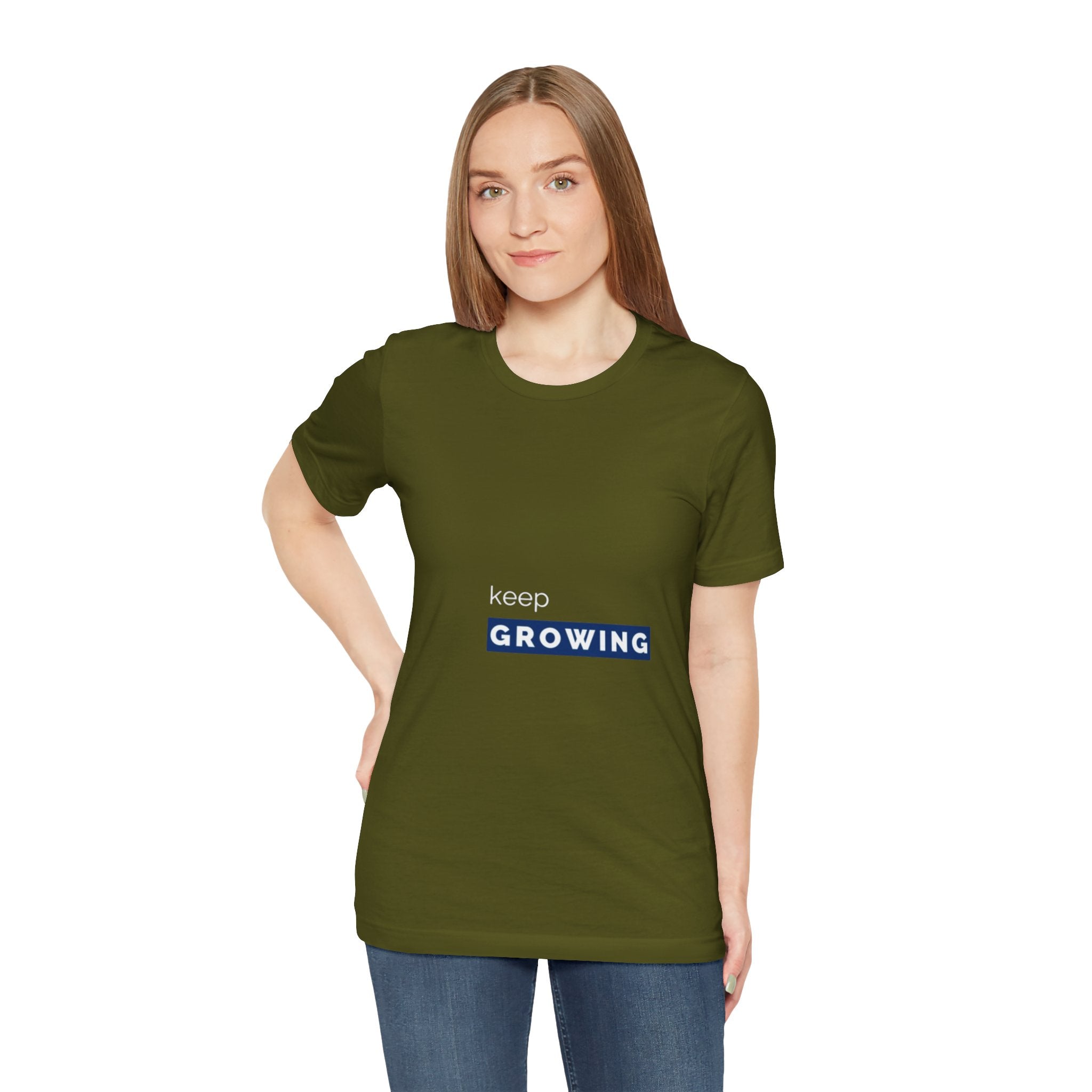 Keep Growing – Minimal Motivational T-Shirt