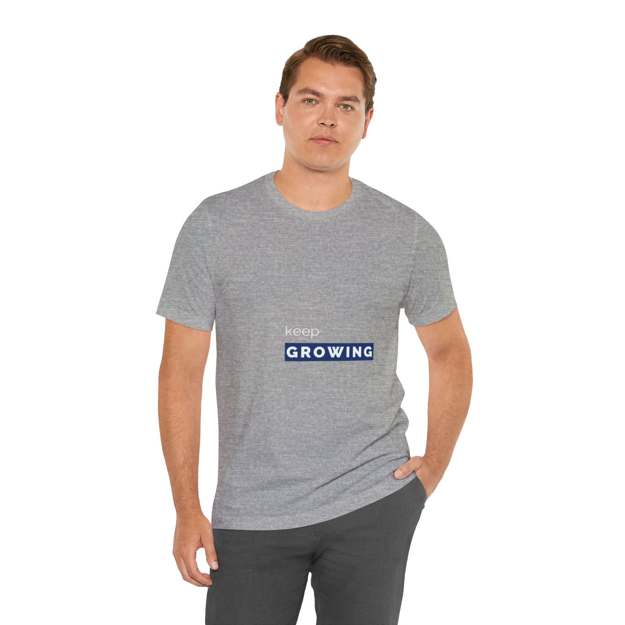Keep Growing – Minimal Motivational T-Shirt