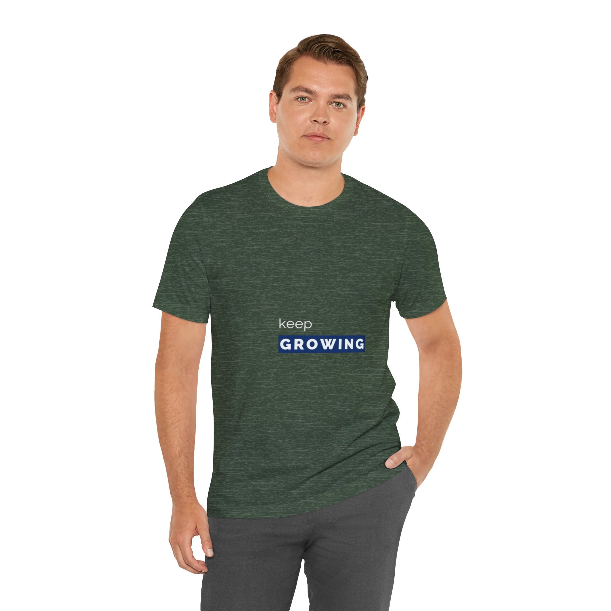 Keep Growing – Minimal Motivational T-Shirt